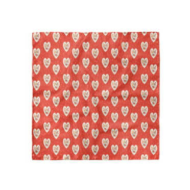 Ambesonne Valentines Day Head Scarf Hearts Lollipops Hair Wrap 
